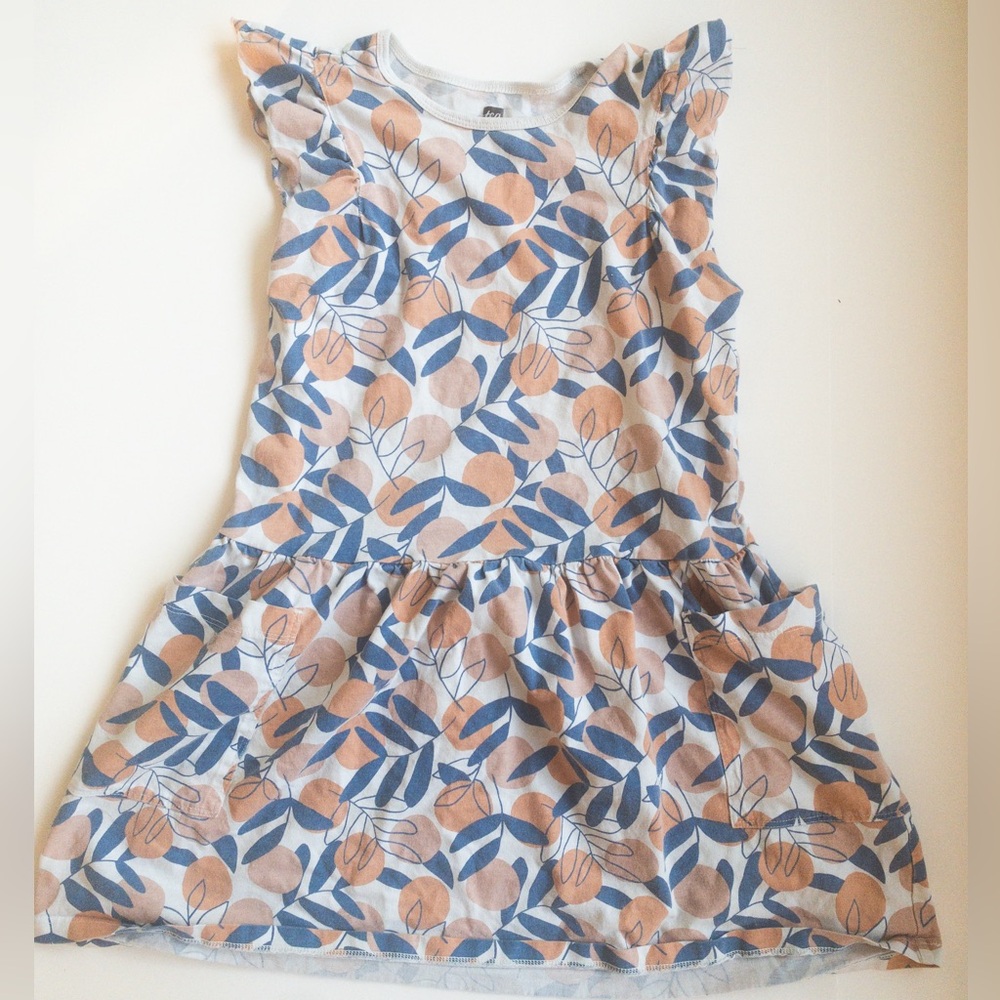 Tea Collection size 8 Peach print dress